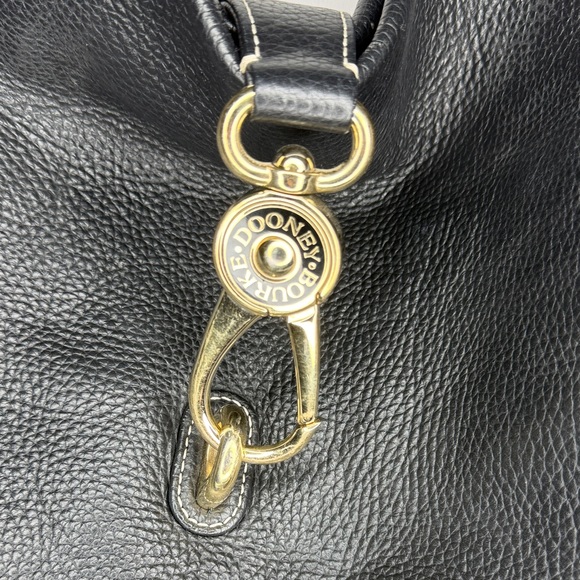 Dooney & Burke Elegant Black Leather Hobo Bag - Picture 2 of 9
